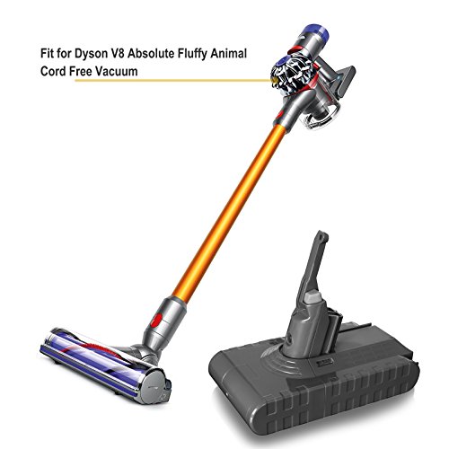 FLAGPOWER 21.6V 3.0Ah Li-ion Battery Replacement for 21.6V Dyson V8 Absolute Cordless Handheld Vacuum Cleaner Dyson V8 Fluffy Vacuum Dyson V8 Animal Cordless Vacuum Replacement Battery