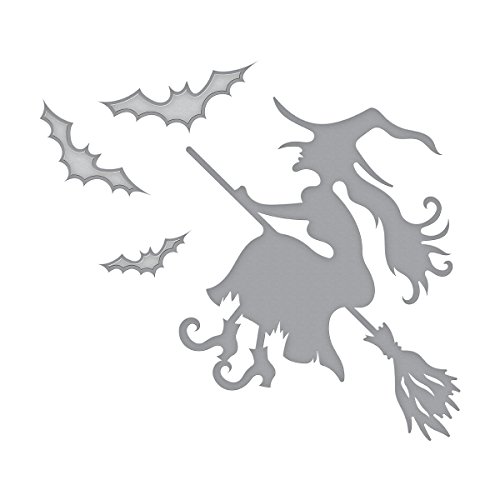 Spellbinders Shapeabilities Witch on Broom Etched/Wafer Thin Dies