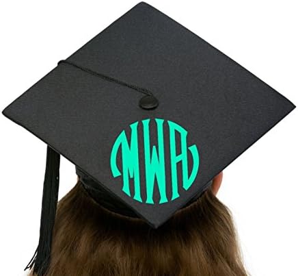 Comfort and YumCircle with Flair Monogram to Personalize a Graduation Commencement Cap or Hat
