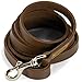 Logical Leather 6 Foot Dog Leash - Best for Training - Best Water Resistant Heavy Full Grain Leather Lead - Brown