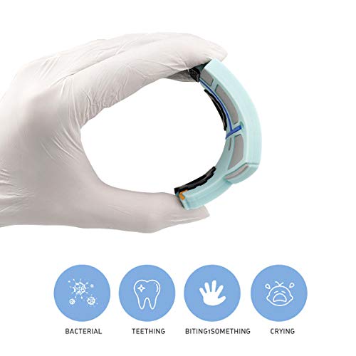 TUXEPOC Baby Teether Toys,SUV Car Teething Toys with Silicone Pacifier Clips,Self-Soothing Pain Relief Soft Silicone Teether Training for Babies,Toddlers,Boy and Girl,Organic BPA Free