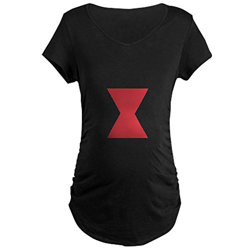 CafePress - Black Widow Costume Maternity Dark T-Shirt - Cotton Maternity T-shirt, Cute & Funny Pregnancy Tee