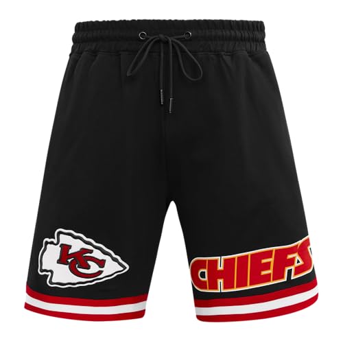 Pro Standard Mens NFL Kansas City Chiefs Classic Chenille Athletic Short Black XL