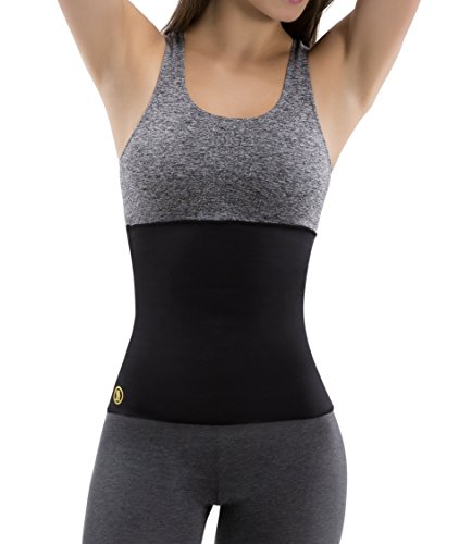 Hot Shapers Thermal Hot Belt for Women â€“ Slimming Workout Enhancer Activewear (Black, Small)