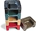 Carlisle Paddles 7114-103 Plastic Dual Seat Restaurant-Style Booster Chair, Black
