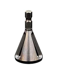 Deburring - Broca externa para extracción de quemadores, herramientas de reparación de quemaduras, vástago hexagonal de liberación rápida, color negro