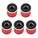 Poweka HF140 KN140 Oil Filter Fit for Yamaha YFZ450 YFZ450R 2004-2017 Raptor 250 YFM250 2008-2013(5 Packs)