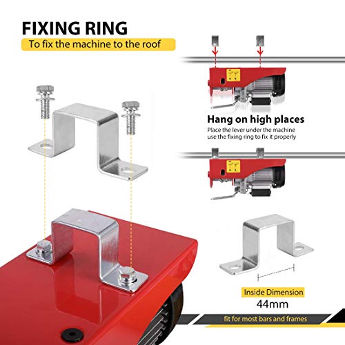 ACDK 1320 lbs Lift Electric Hoist, Electric Winches 110 Volt with