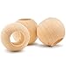 Large Wooden Beads for Crafts - Pack of 50 25mm 1 x 3/8 Inch Hole Large Wood Beads for Crafts withHoles for DIY | Round Wooden Balls for Crafts | Wood Beads for Jewelry Making | Woodpeckers