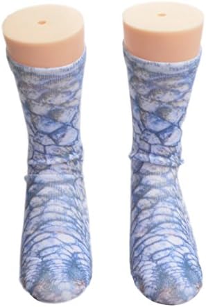 Unisex Funny Animal Dinosaur Paw Print Crew Socks for Womens Mens Gift,Dinosaur,Medium