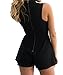 LILY ROSIE GIRL Women's Floral V Neck Halter Rompers Sleeveless Sexy Short Jumpsuit