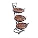 3-Tier 3 Oval Willow Basket Display with Sign Frame and Sign Clips
