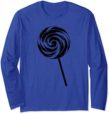 Unisex Retro Lollipop Print - T-shirt Design - Longsleeve 2XL Royal Blue