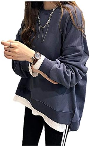 ［リッコ］ 長袖 トレーナー ゆったり シンプル 春 初夏 秋冬 オールシーズン 無地 レディース