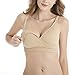 HOFISH Women's Maternity Seamless Wireless Crossover Nursing Bras with Extenders