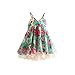 Mud Kingdom Girls' Floral Beach Sling Dress 3T Green