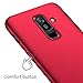 Galaxy A6 Plus 2018 Case, Arkour Galaxy A6+ (2018) Cases Minimalist Ultra Thin Excellent Grip Anti-Drop Full Protection Hard Cover Cases Slim Fit for Samsung Galaxy A6 Plus (2018) - Smooth Red