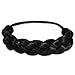 Mia Braided Tonytail, Braided Ponytail Wrap Made of Synthetic Wig Hair on Elastic Rubber Band for Women, Teens, Dance - Black 1pc