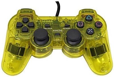Playstation 2 Wired Replacement Controller - Transparent Yellow - by Mars Devices