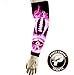 Power Energy Sports Pink Ribbon Breast Cancer Awareness Football Team Compression Arm Sleeve Pink Football Flames