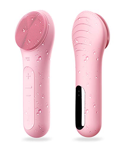 Sonic Gesichtsreinigungsbürste, wasserdicht, elektrische Gesichtsreinigungsbürste, Gerät für Tiefenreinigung, sanftes Peeling, Massage, wiederaufladba