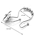 FINROS Decorative Shower Curtain Hooks, 12 Pcs Acrylic Double Glide Shower Curtain Hooks for Bathroom and Living Room (Clear)