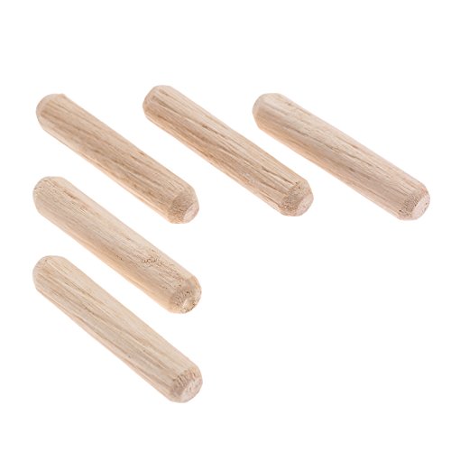100pcs Woodworking Hardwood Round Dowel Pins Wooden Craft Rods Furniture Fitting Tools 6x30mm(DxL)/0.24"x1.18" - Thumbnail 2