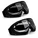 Ski Goggles 2 Pack Snowboard Goggles Skate Glasses Motorcycle Cycling Goggles UV400 Protection Windproof Dustproof Anti-Glare Lenses for Men Women Youth Kids