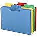 Smead Erasable SuperTab File Folder, Erasable Oversized 1/3-Cut Tab, Letter Size, Assorted Primary Colors, 24 per Pack (10480)