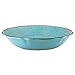 Le Cadeaux Antiqua Turquoise Melamine 5-Piece Salad Bowl, Salad Servers, Platters Hostess Serving Set