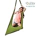 Quility Indoor Therapy Swing for Kids with Special Needs | Lycra Snuggle Swing | Cuddle Hammock for Children with Autism, ADHD, Aspergers | Ideal for Sensory Integration (Up to 77lbs, Green)