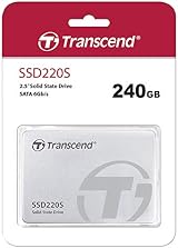 Transcend SSD220S 240GB SATA III 6Gb/s 3D NAND Read 550MB/s Write 500MB/s view 3