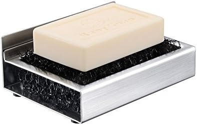 3M Adhesive Stainless Steel Free Perforated Soap Box (include Water Filter Cotton) Bathroom Kitchen Accessories