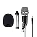 FIFINE PC Microphone 3.5mm Plug and Play Microphones for Computer Desktop Laptop Online Chat, Broadcast Microphone for Skype,YouTube,Google Voice Search, Games-K667