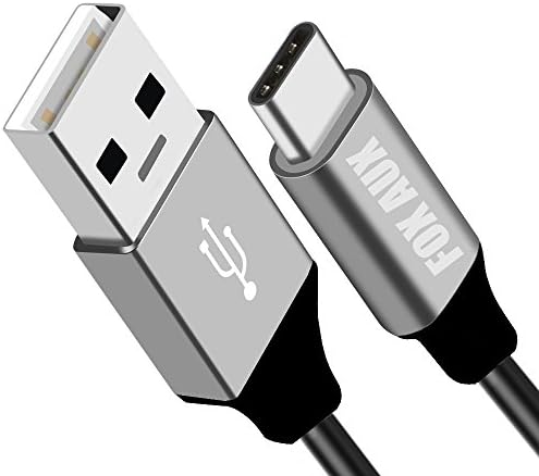 Fox Aux USB-C to USB 3.0 High Speed Universal Cable - 3 ft (BLACK) - Galaxy S8, Galaxy Note 8, Moto Z2 Force, Nexus 5X, Nexus 6P, Google Pixel 2, LG V30, LG G6 accessory