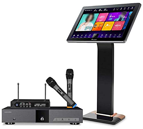 InAndOn KV-V5 Plus Karaoke Player, with Wireless Mic, 19.5 inch Touch Screen 8TB HDD, Home Entertainment Online Movie Intelligent Song-selection Free Cloud Download, UrbanDrama KV-V5 Pro KTV Machine