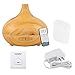Essential Oil Diffuser 2017 Model Aroma Humidifier 14 Color Shades, Best Wood Grain, Ultrasonic Whisper Quiet Cool Mist Aromathe