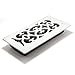 Accord APFRWHV414 Plastic Floor Register with Victorian Design, 4-Inch x 14-Inch(Duct Opening Measurements), White Finish