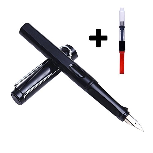 Oerla FP6-129 Personality Ergonomic Triangular Grip Fountain Pen for Signature Calligraphy Executive Business Office Fountain Pen (Black Ink)