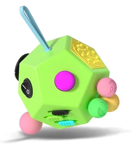 Anti Stress Enfant Fidget Cube à 12 Faces - Cube Anti Stress Fidget Toys Adultes Fidget Antistress Jouet Pour Tous Les âges Avec TDAH, TDA, TSA, ADHD By VCOSTORE | Votre Wishlist