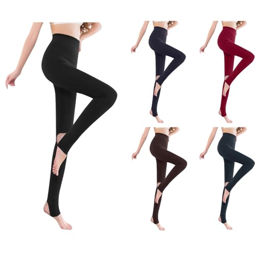 Womens Tights Winter Warm Thermal Leggings High Waist Fleece Lined Pantyhose Ladies Fashion Stretch Tight Cotton Thick Stocking Fillers Tights for Women