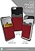 Silk Stick-on Phone Wallet - Sidecar Slim Expandable Credit Card Pocket - Fits iPhone and Android (Crimson Red)