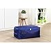 DOKEHOM Large Under Bed Storage Bag (5 Colors), Thick Ultra Size Fabric Clothes Bag, Moisture Proof (Sapphire Blue, L)