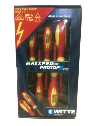 Witte WI670024 Protop II Insulated Screwdriver Set, 5-Piece