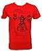 Deadpool Vitruvian T-shirt (Extra Large, Red)