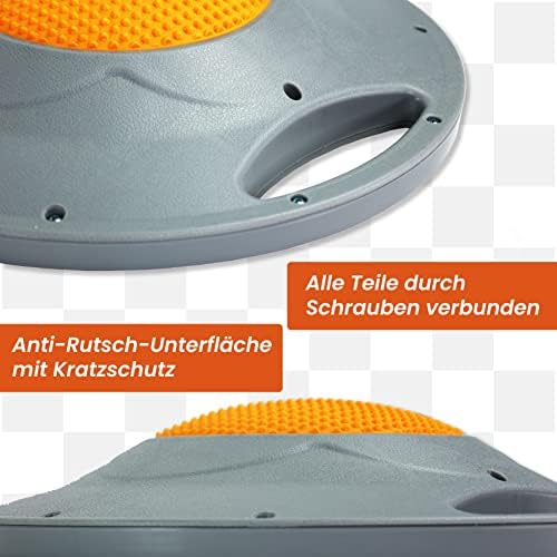 Balance Board, Wackelbrett, Balance Pad mit Griffen, extra groß Ø 42cm, max. 200 KG, Gleichgewichtstrainer, Fitness Balance-Board Erwachsene