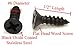 Bolt Dropper Black Oxide Coated Stainless Screw - Flat Head Phillips Wood Screws - Small Screw Hardware Suitable for Cabinet - Corrosion-Resistant Fasteners (25 Pack of 6 X 1/2)