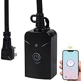 Outdoor Smart WiFi Plug Outlet, HBN Heavy Duty