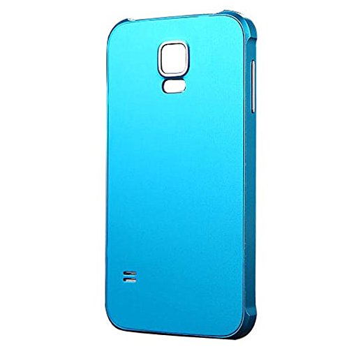 Luphie Cell Phone Case For Samsung Galaxy S5 All Metal Armor Color Blue