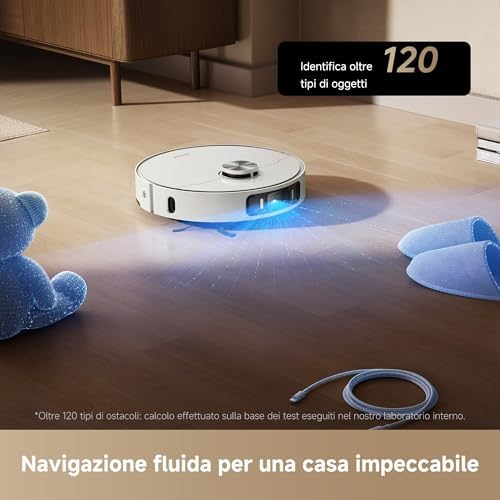 L40 Ultra AE Robot Aspirapolvere, Spazzola TriCut, Aspir. 19.000 Pa